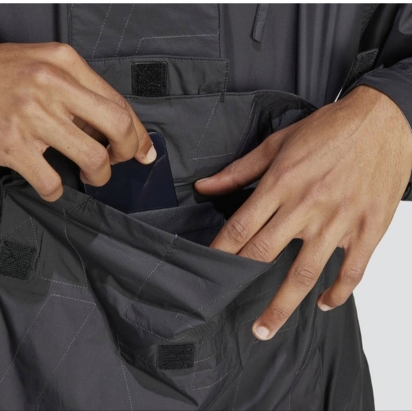 adidas Terrex Made To Be Remade Wind Anorak Men's Hiking Black Jacket - Picture 3 of 10